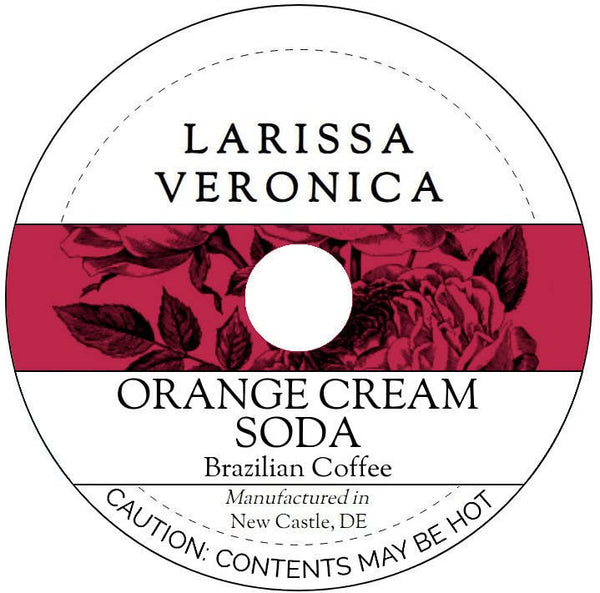 Larissa Veronica Orange Cream Soda Brazilian Coffee (Single Serve K-Cup Pods) (Gourmet, Naturally Flavored,