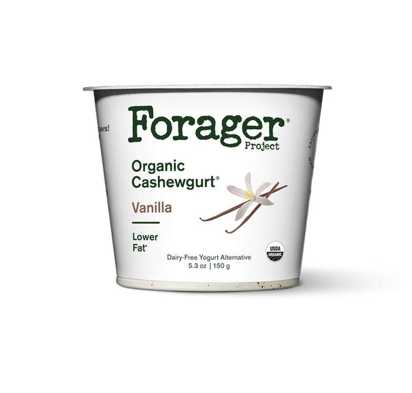 Forager Dairy-Free Usda Organic Vanilla Cashewgurt, 5.3 Oz (Pack Of 12)