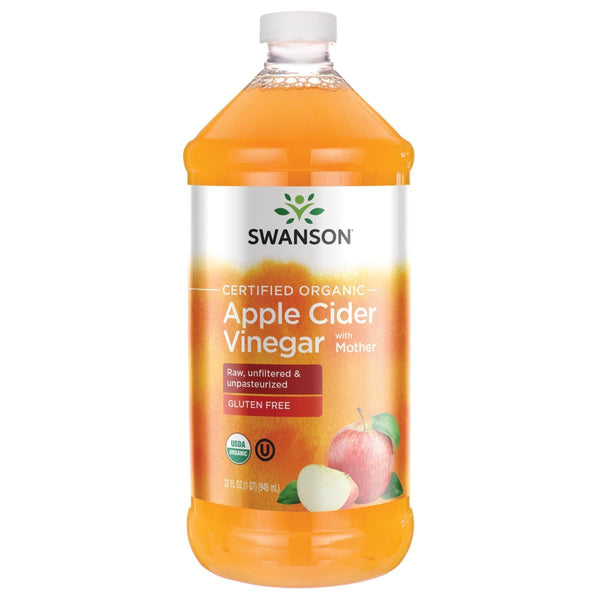 Swanson Certified Organic Apple Cider Vinegar with Mother 32 fl Ounce (1