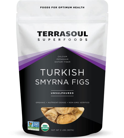 Terrasoul Superfoods Organic Smyrna Turkish Figs, 2 Lbs - No Added Sugar