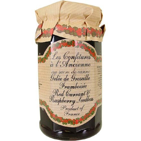 Les Confitures a l'Ancienne Red Currant and Raspberry Jam (Seedless) Andresy All natural French jam pure