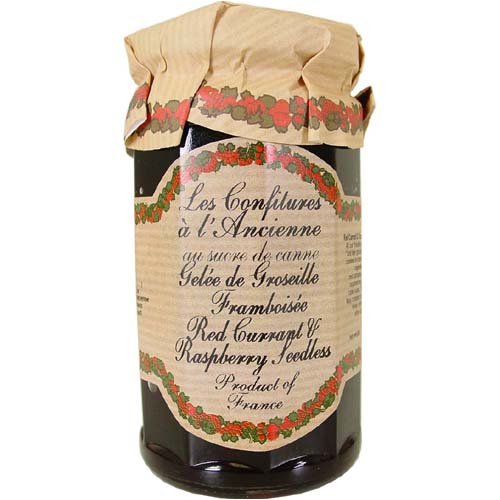 Les Confitures a l'Ancienne Red Currant and Raspberry Jam (Seedless) Andresy All natural French jam pure