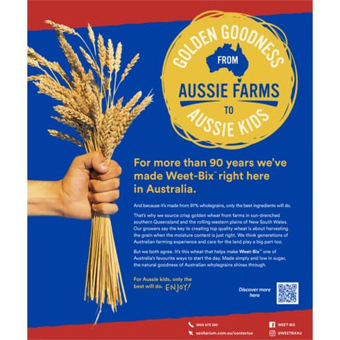 Sanitarium Weet-Bix PACK 97% (1.2kg) VALUE - Weet-Bix Whole Grain By Sanitarium Health Food Company Australia. Low