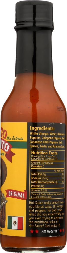5 oz (Pack 3) Gringo Bandito Hot Sauce Bottles