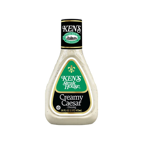 Pack,16 OZ. (Count 3) Ken's Steak House Creamy Caesar, Ranch, Asian Sesame Dressing Variety FL