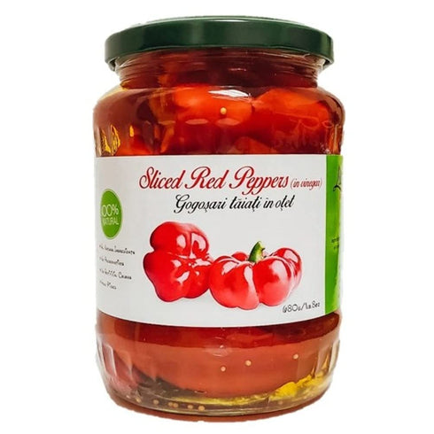 Livada Vinegar-Pickled Sliced Red Peppers (Gogosari in Otet) - 650g by