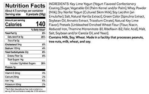 4.5oz, 12-count Key Lime Yogurt Pretzels Why Knots?