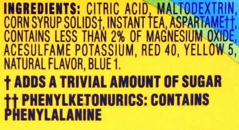 12-Quart (Pack 5) Crystal Light Lemon Iced Tea Drink Mix, Canister