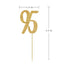 Gold Happy 95th Birthday Cupcake Topper, 24-Pack Number 95 Glitter Decorations for Birthday Party