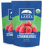 Thousand Lakes ORGANIC Freeze Dried Fruit - Strawberries 2-pack, 1.1 oz each (2.2 oz total) | 100% Sliced, No Sugar