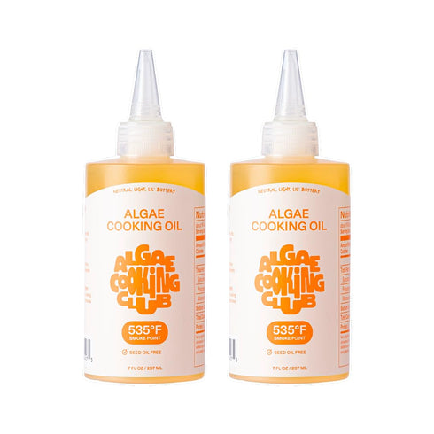 Algae Cooking Club Chef-Grade 100% Algae Cooking Oil 7oz Squeeze Bottles (2