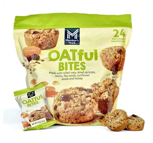 MEMBERS MARK Member's Mark Oatful Bites, 24 Individually Wrapped Rolled Oat Treats
