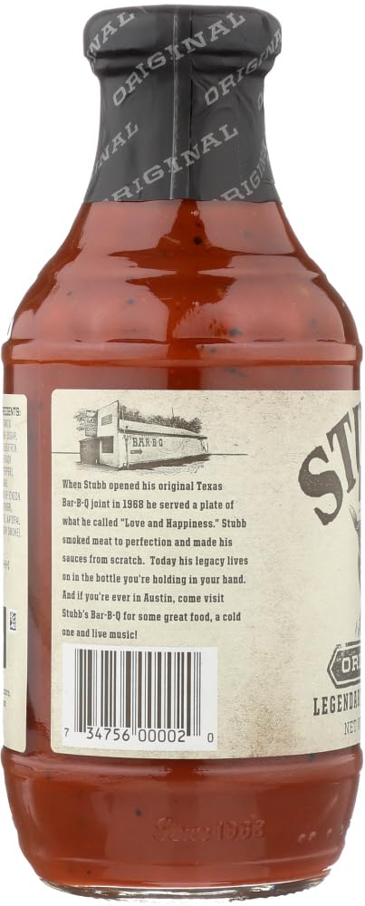 6x 18Oz Stubbs Original BBQ Sauce