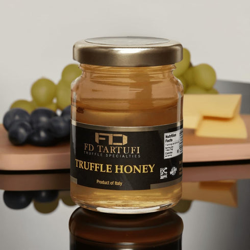 100g (3.5oz) FD TARTUFI Truffle Honey Acacia - White spring Truffle (Tuber Borchii) Infused | Gourmet Food Condiments |