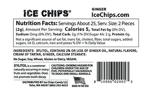 ICE CHIPS Candy Assortment 3 Pack (Clove, Ginger, Menthol Eucalyptus)