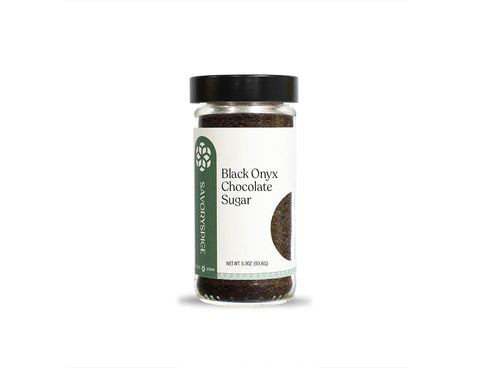 Savory Spice Black Onyx Chocolate Sugar (3.3 oz) - Cocoa-Infused Brownie Flavored