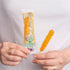 25 Pack, 16Oz, 450 (25x18g) EUPHERBIA Saffron Rock Candy Sticks, Pure Crystalline Elegance, Handcrafted Sweetness