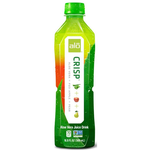 Alo Crisp Fuji Apple and Pea Aloe Vera Juice Drink, 16.9 Ounce