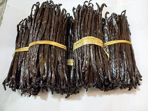 25 ~6-8 inches Whole Vanilla Beans Grade A ++ | Premium Vanilla Bean Pods for Making Extract | |NON GMO. Perfect