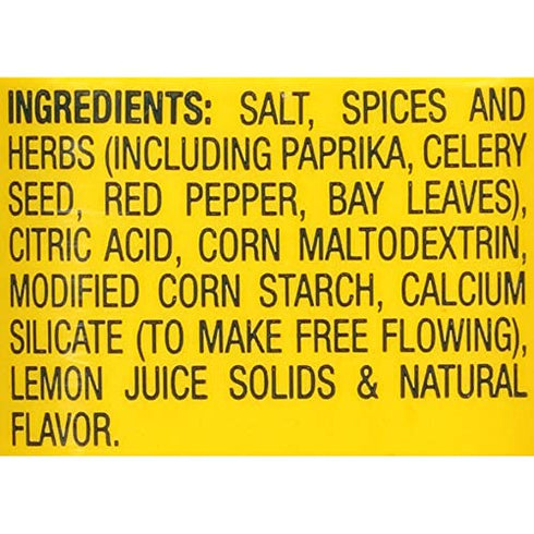 2.37 oz (Pack 12) OLD BAY Lemon & Herb Seasoning