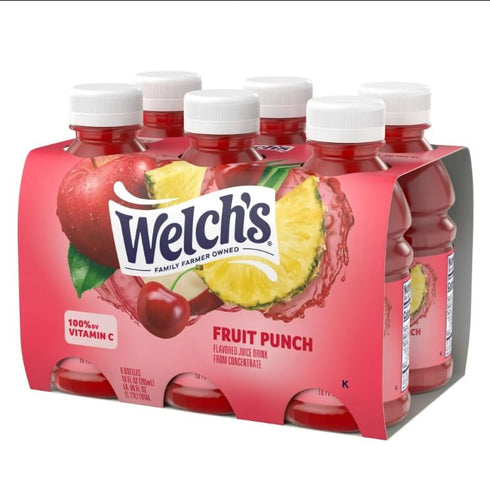 KD Chocolates 10 oz Walch's Fruit Punch Juice Drink, fl On-the-Go Bottle