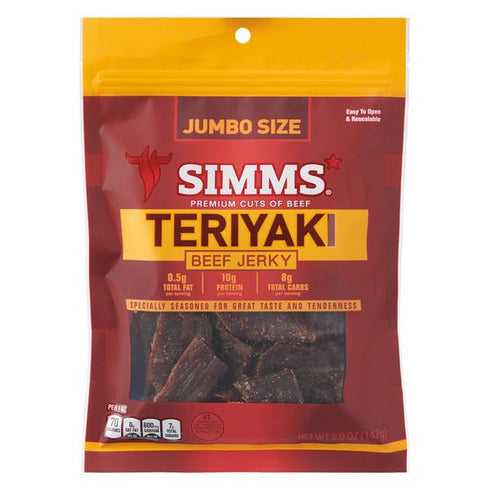 Generic 5imm's Teriyaki Beef Jerky - 5 oz (142g), (Pack of 2, 10