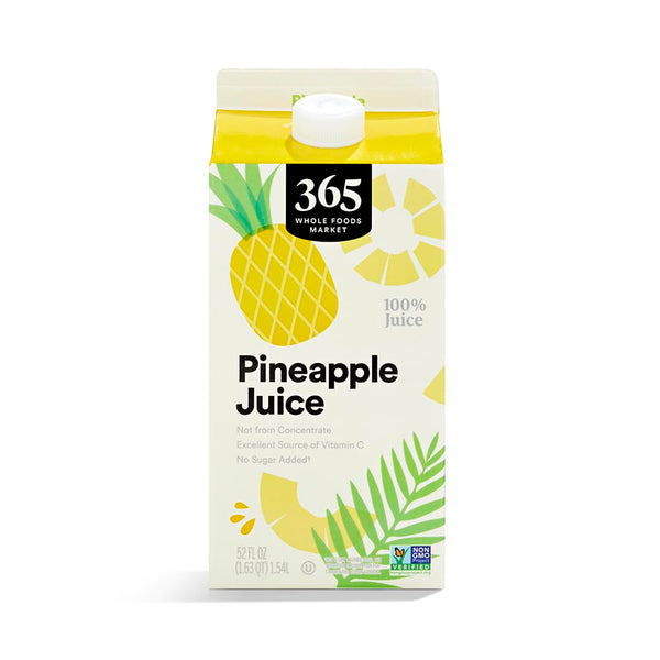 365 by Whole Foods Market , Pineapple Juice, 52 Fl Oz