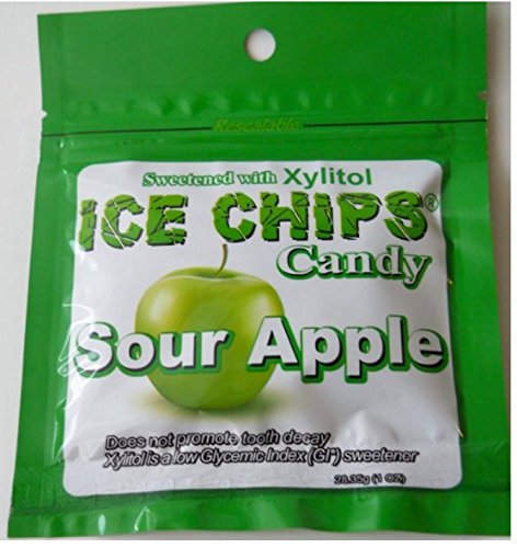 Ice Chips Xylitol Candy, Resealable Pouch, 1 oz, 8 Pack Assortment