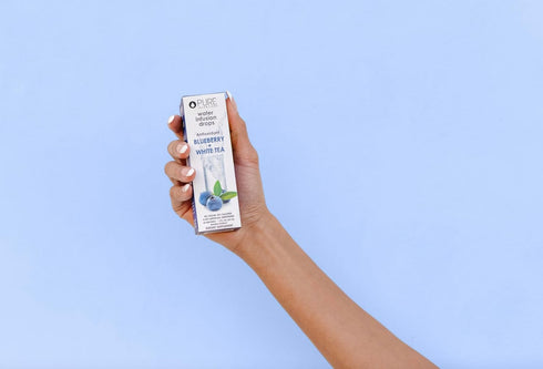 Immunity -60 Pure Inventions - Blueberry & White Tea Water Infusion Drops - Antioxidants & Electrolytes - Health