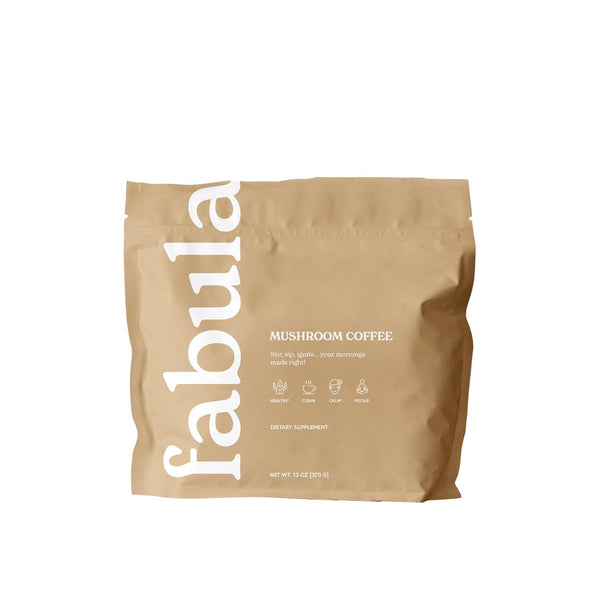Fabula Instant Mushroom Coffee with Cordyceps, Reishi King Trumpet, Shiitake, Lions Mane,