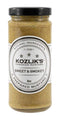 Kozlik's Sweet & Smoky Brown Yellow Dijon Natural Gluten Free Non-GMO Mustard,