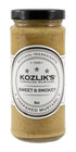 Kozlik's Sweet & Smoky Brown Yellow Dijon Natural Gluten Free Non-GMO Mustard,