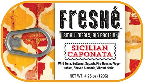 Fresh Gourmet Canned Tuna (Sicilian Caponata, 10 pack of 4.25 oz. tin)
