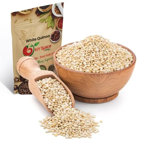 NY Spice Shop White Quinoa - 1 Pound Whole Grain Tan Quinoa
