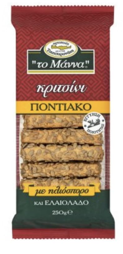 Generic The Manna Pontian Breadstick with Sunflower and Olive Oil, 250g
