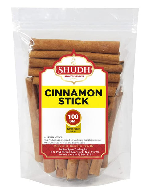 jimidar SHUDH Cinnamon Sticks 100GM (3.5 Oz) | Cassia Cinnamon | Canela |