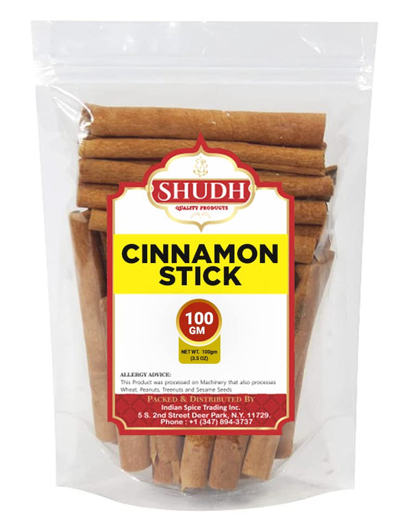 jimidar SHUDH Cinnamon Sticks 100GM (3.5 Oz) | Cassia Cinnamon | Canela |