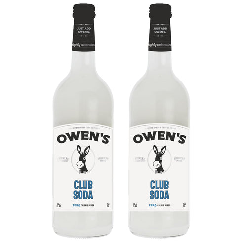 Owens Craft Mixers | Club Soda 2 Pack 750ml | Handcrafted in