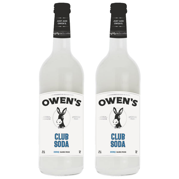 Owens Craft Mixers | Club Soda 2 Pack 750ml | Handcrafted in