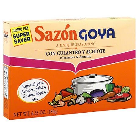 Goya Sazon With Coriander & Annatto, 6.33 oz Sazon con Culantro y