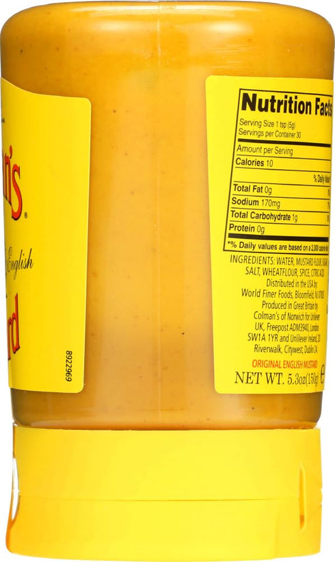 150g Pack 2 Colman's Original English Squeezy Mustard