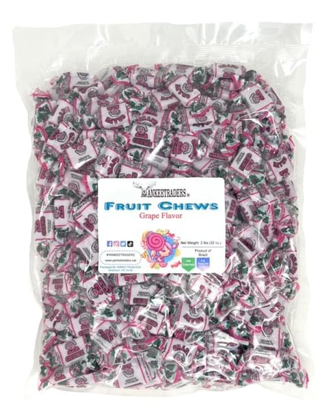 2 Grape Flavored Fruit Chews, Pounds Bulk
