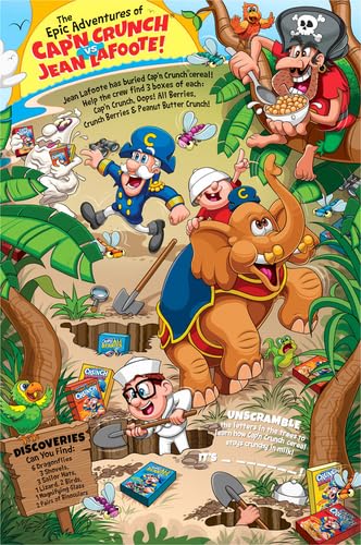 11.4oz Cap'N Crunch Breakfast Cereal, Peanut Butter Crunch, Box