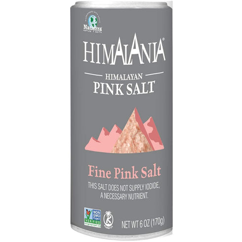 Natierra Himalania Himalayan Fine Pink Salt Shaker | Unrefined & Non-GMO |