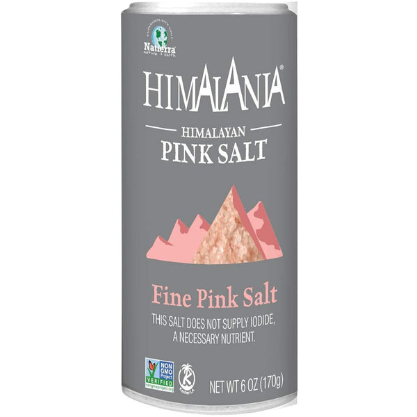 Natierra Himalania Himalayan Fine Pink Salt Shaker | Unrefined & Non-GMO |