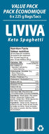 Pack 6 135 8g (6 Pack, LIVIVA Low Carb High Protein KETO Value Spaghetti Noodle Pasta Pk g Protein per Box with Pea