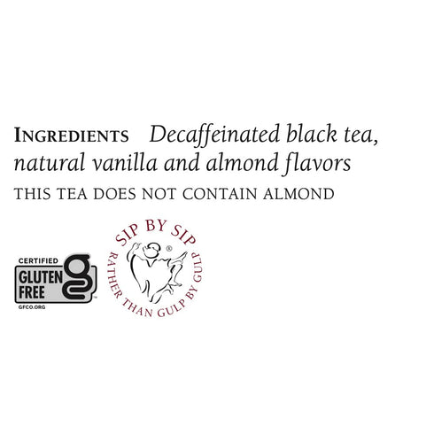 The Republic of Tea - Decaf Vanilla Almond Black Tea Tin, 50 Tea Bags, Environmentally-Friendly