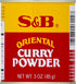 S&B 3 Oz (Pack 2) Curry Powder Oriental