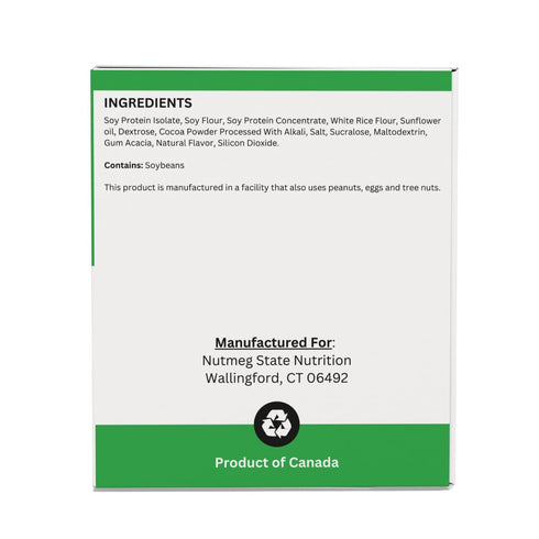 15g 7 1 Nutmeg State Nutrition - High Protein Soy Cereal, Protein, Low Calorie Breakfast Cereal, Low Sugar, Servings