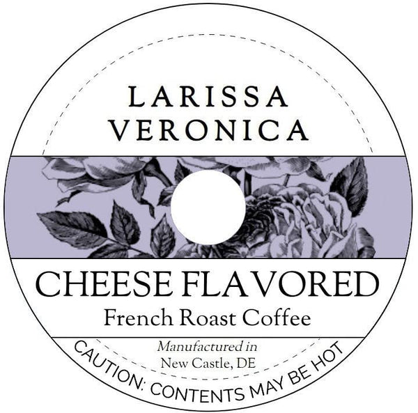 Larissa Veronica Cheese Flavored French Roast Coffee (Single Serve K-Cup Pods) (Gourmet, Naturally Flavored,